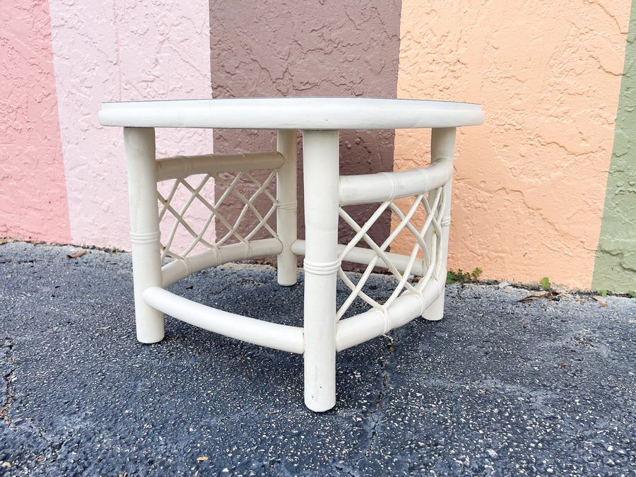 Pair of Petite Ficks Reed Side Tables