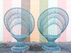 Pair of Fab Webspun Peacock Chairs