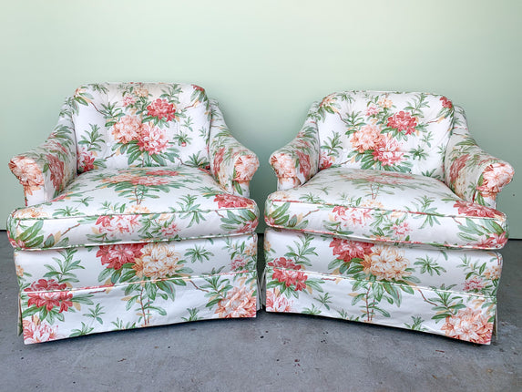 Pair of Granny Chic Upholstered Chairs