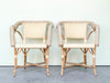 Pair of Maison Drucker Rattan Bistro Chairs
