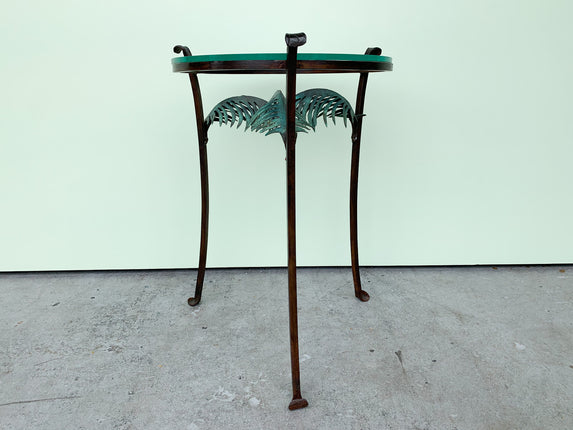 Metal Palm Frond Cocktail Table