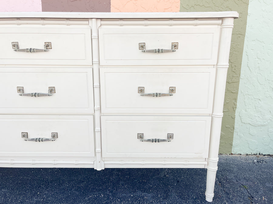 Palm Beach Chic Faux Bamboo Dresser