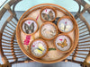 Rattan Butterfly and Coaster Set