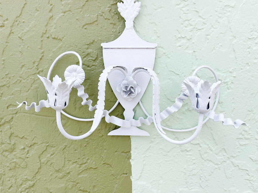 Pair of Tole Wall Sconces