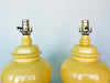 Pair of Cute Yellow Ginger Jar Lamps
