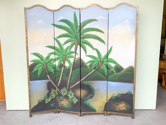 Tropical Palm Tree Screen