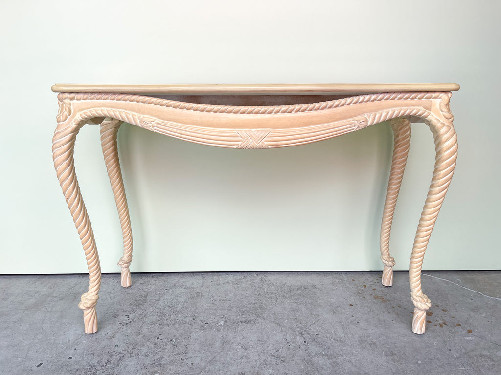 Nautical Chic Rope Knot Console