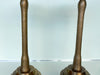 Pair of Large Brass Palm Candlesticks