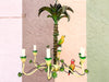 Tropical Parrot Tole Chandelier