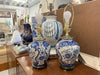 Pair of Petite Blue and White Lamps