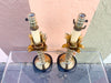 Pair of Brass Palm Tree Lamps