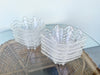 Set of Twelve Clam Shell Acrylic Bowls