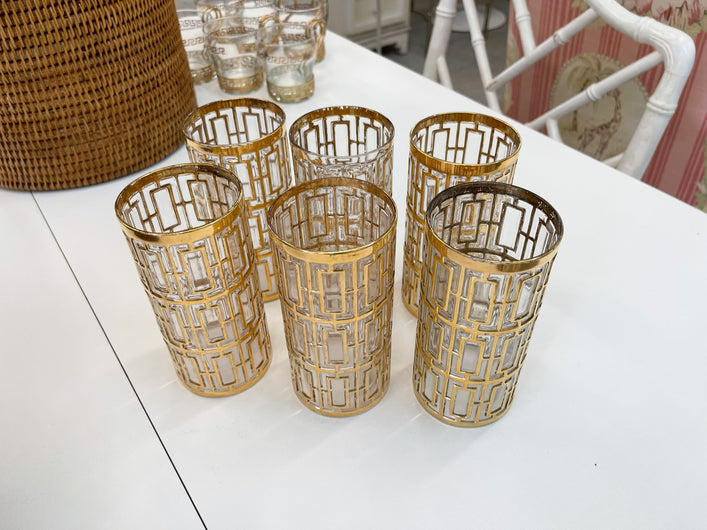 Set of Six Shoji Glasses by Imperial Glass Company
