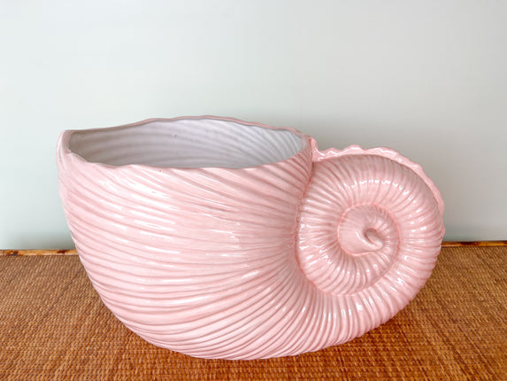 Large Blush Shell Cachepot