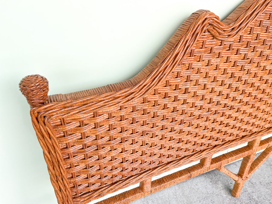 Twisted Rattan King Headboard