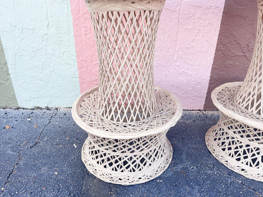 Set of Three Webspun Bar Stools