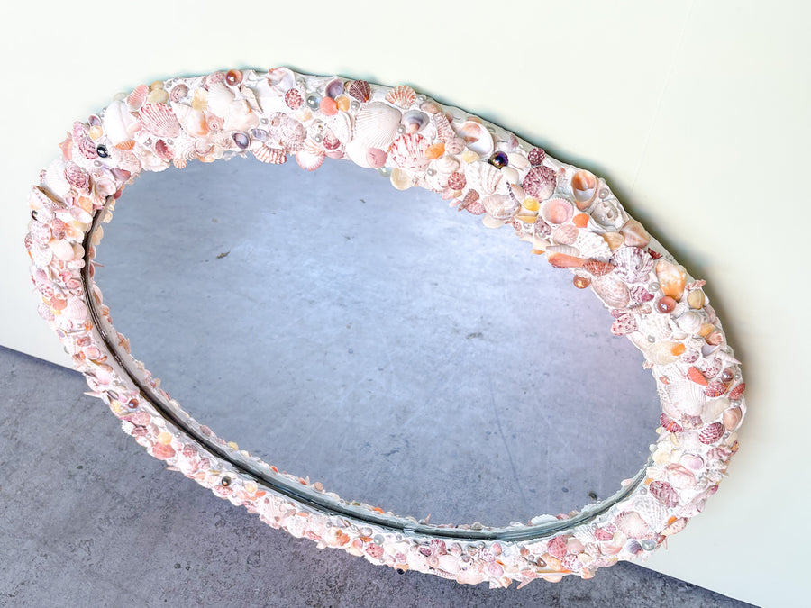Oval Shell Mirror