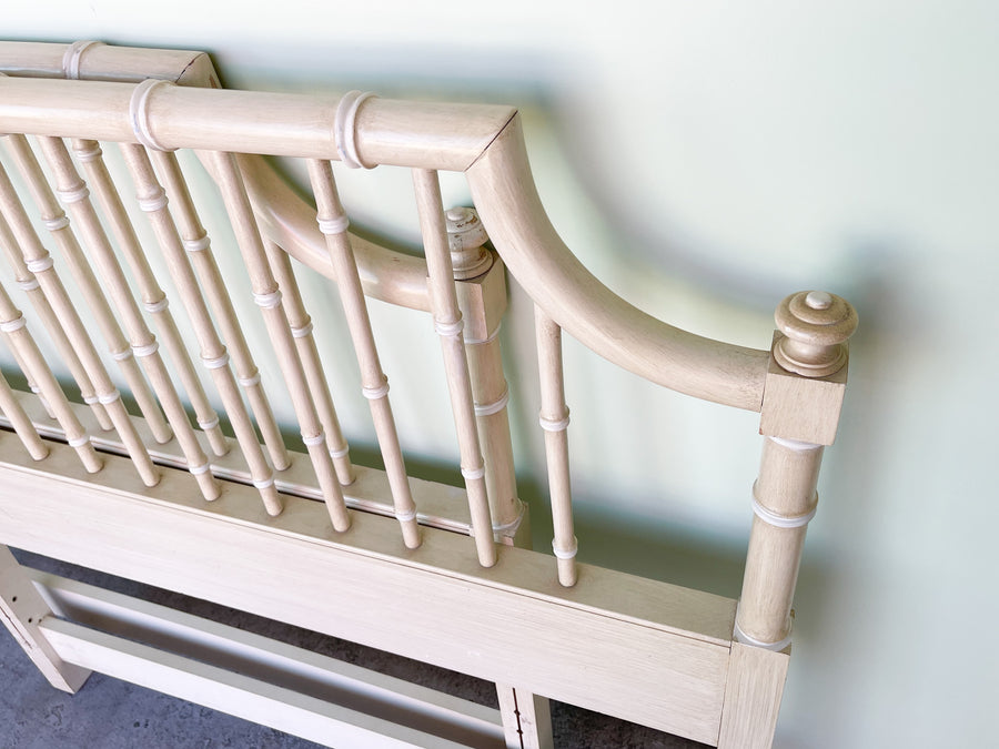 Pair of Faux Bamboo Pagoda Twin Headboards
