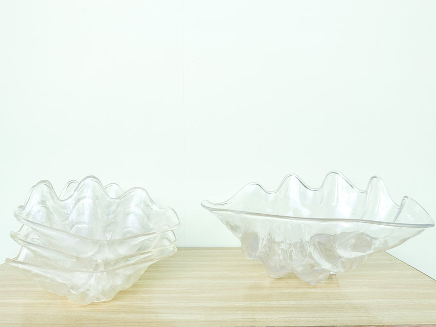 Acrylic Clam Bowl and Six Dishes