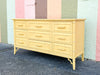 Happy Yellow Faux Bamboo Dresser