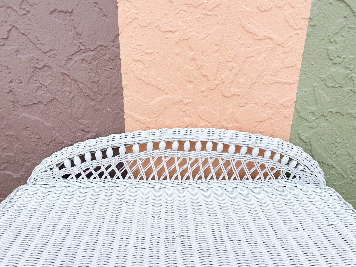 Warehouse Wednesday Sale: Petite Wicker Vanity and Stool