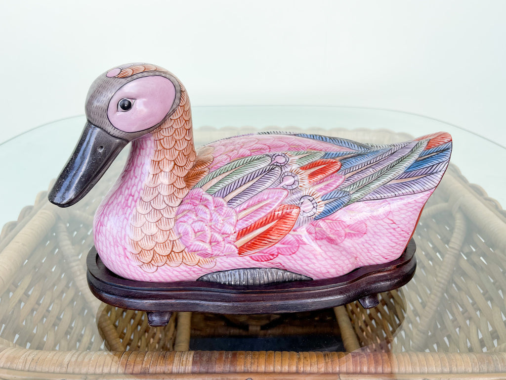 Colorful Ceramic Duck