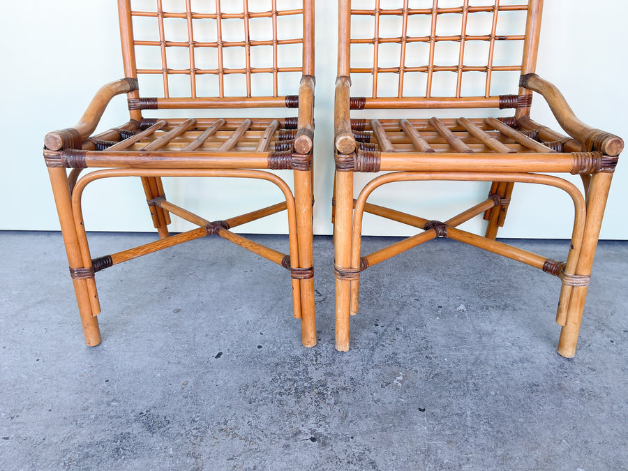 Pair of Sweet Rattan Chairs