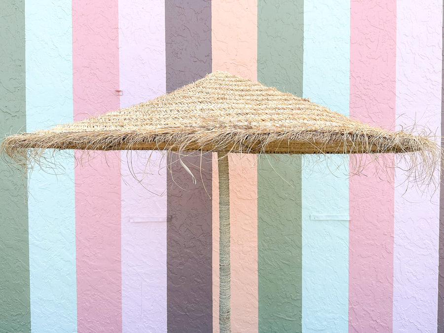Kips Bay Show House Island Chic Tiki Umbrella and Stand