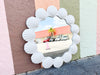 Coastal Chic Plaster Shell Mirror