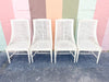 Set of Four Faux Bamboo Cane Chairs
