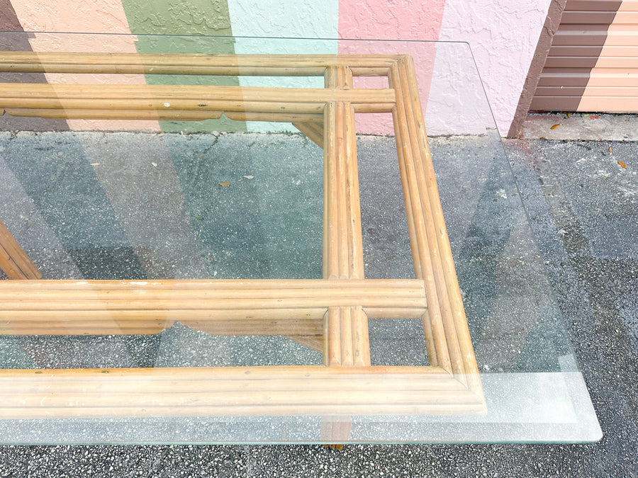 Warehouse Wednesday: Grid Top Rattan Dining Table
