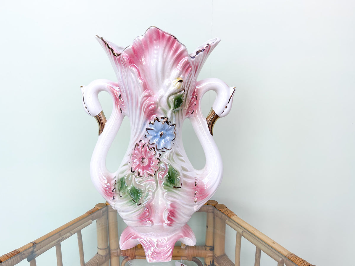 1950s Swan Vase