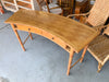 Curved Faux Bamboo Desk