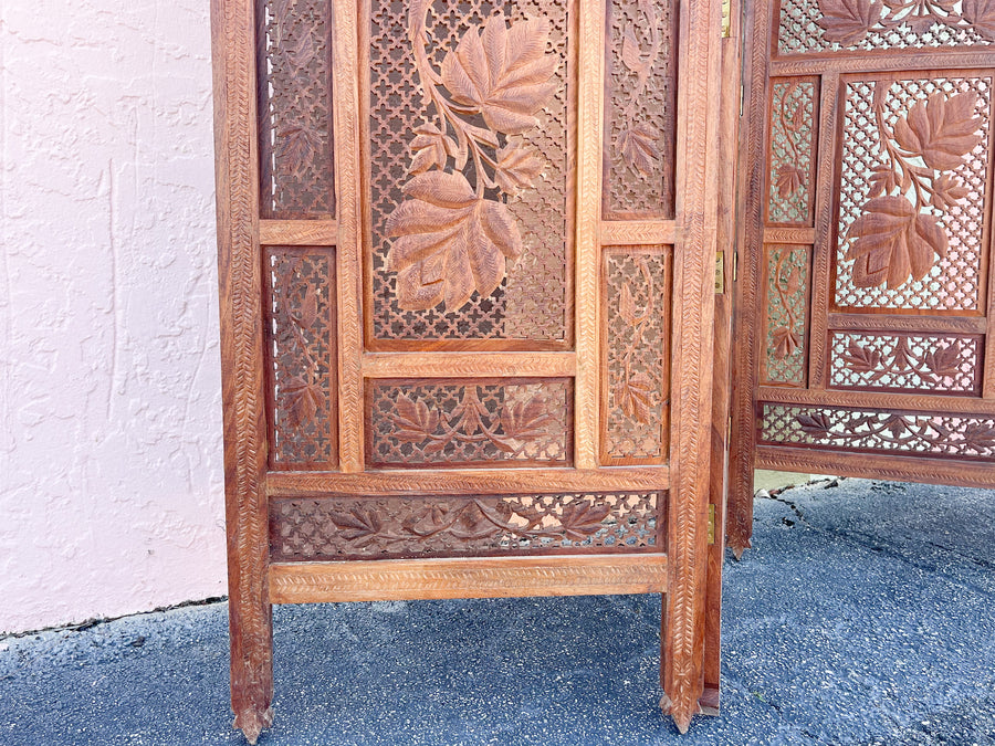 Moroccan Chic Four Panel Screen