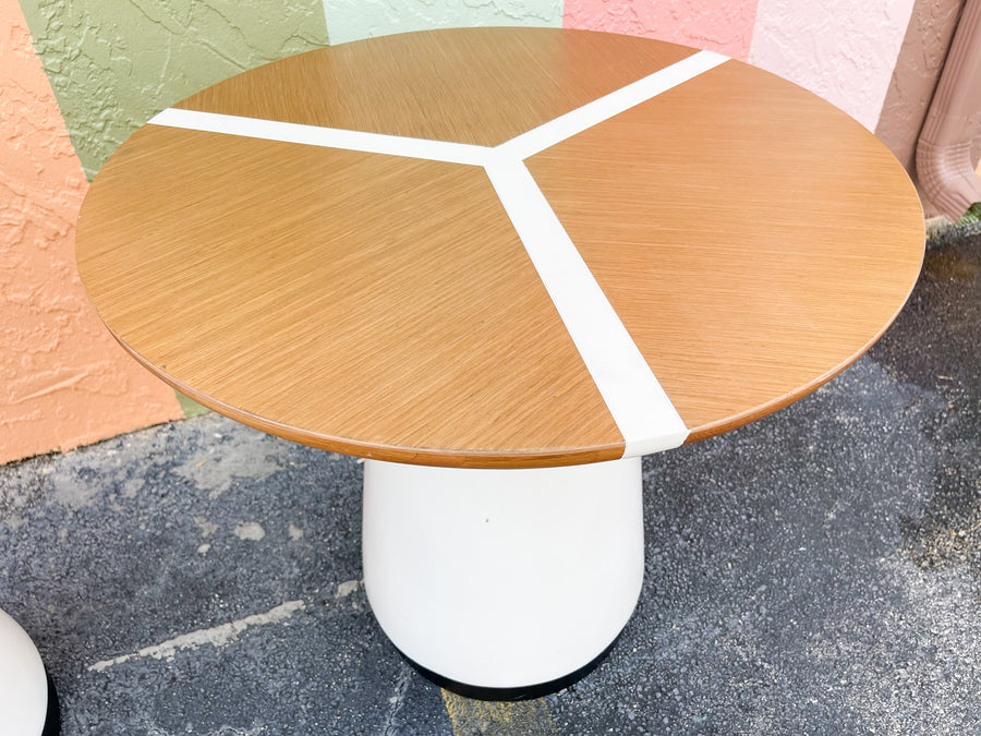 Pair of Modern Peace Sign Tables