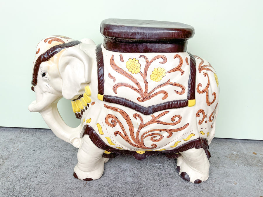 Pair of  Elephant Garden Stools