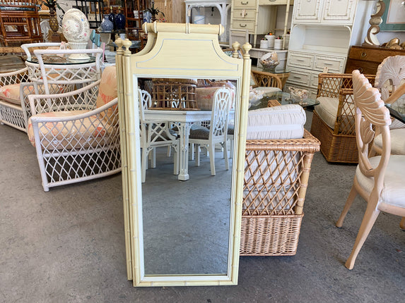 Pair of Palm Beach Faux Bamboo Mirrors