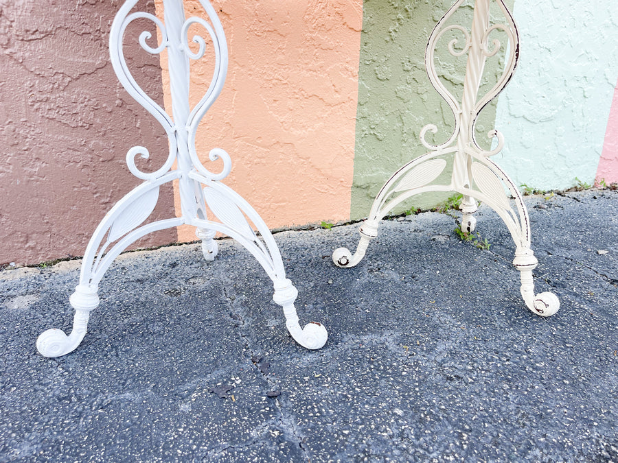 Pair of Tassel and Flower Side Tables