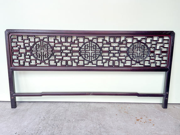 Rosewood Fretwork King Headboard