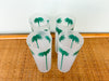 Set of Four Palm Tree Glassware