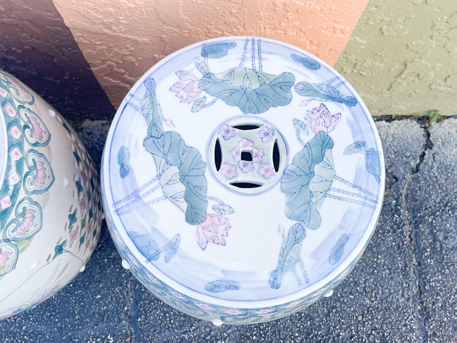 Pair of Palm Beach Pierced Garden Seats