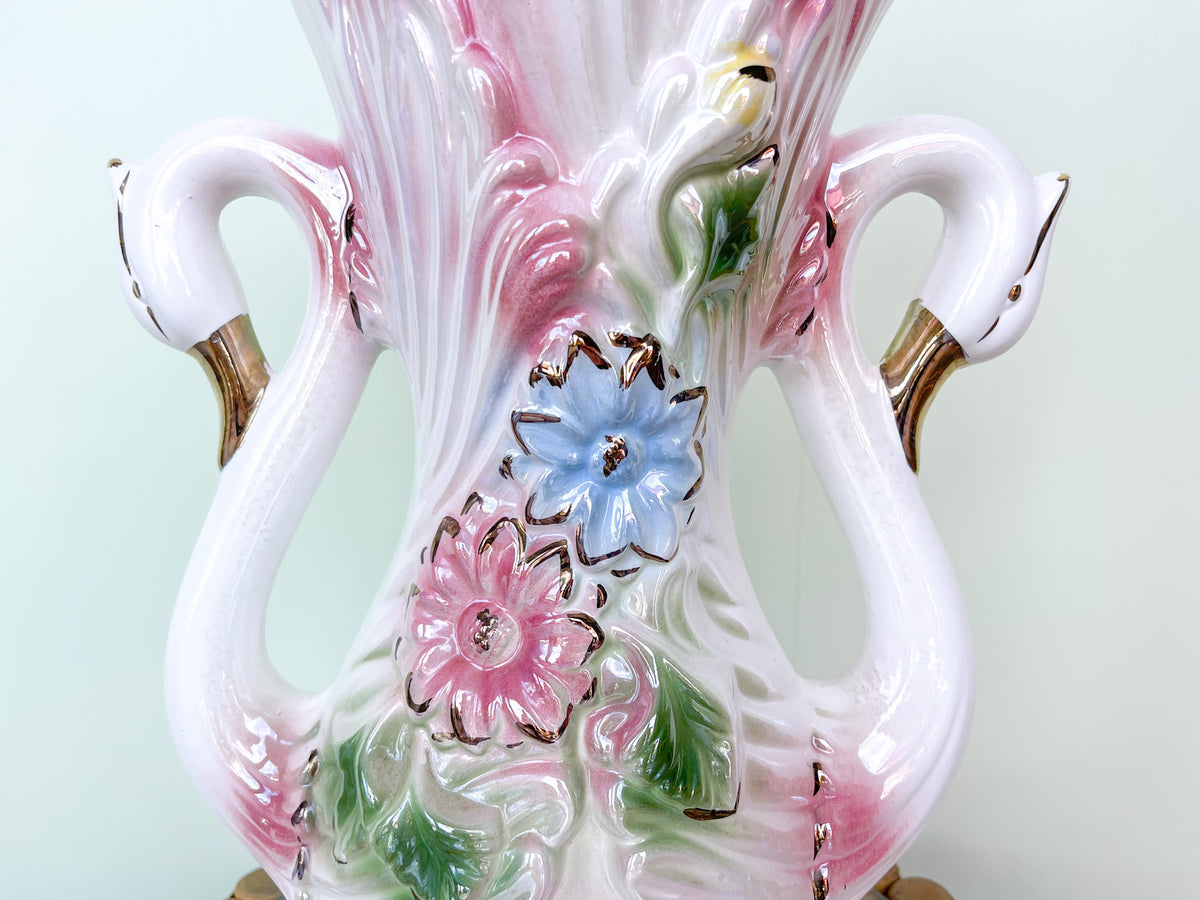 1950s Swan Vase