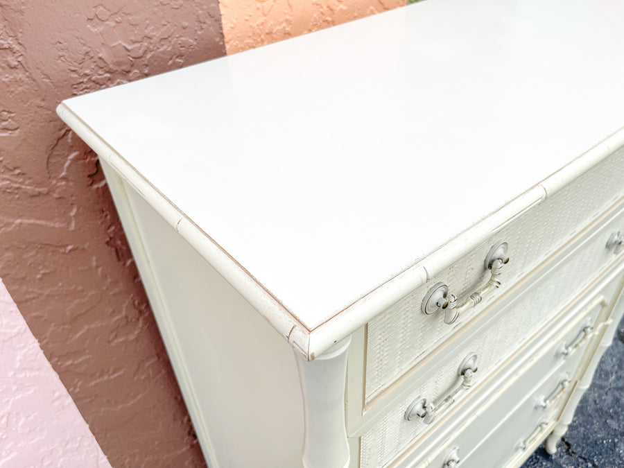 Faux Bamboo Tall Chest