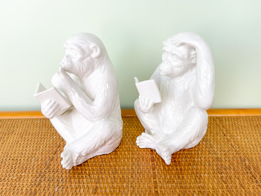 Pair of Reading Monkeys