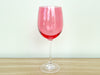Set of Eight Hot Pink Wine Glasses