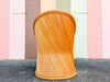 Gabriella Crespi Style Pencil Reed Rattan Chair