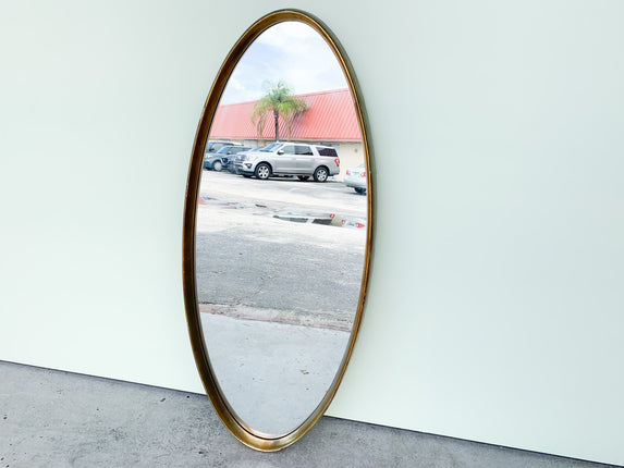 Oval Gold Mirror