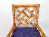 Rattan Chippendale Accent Chair