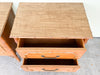 Pair of Palm Beach Faux Bamboo Nightstands