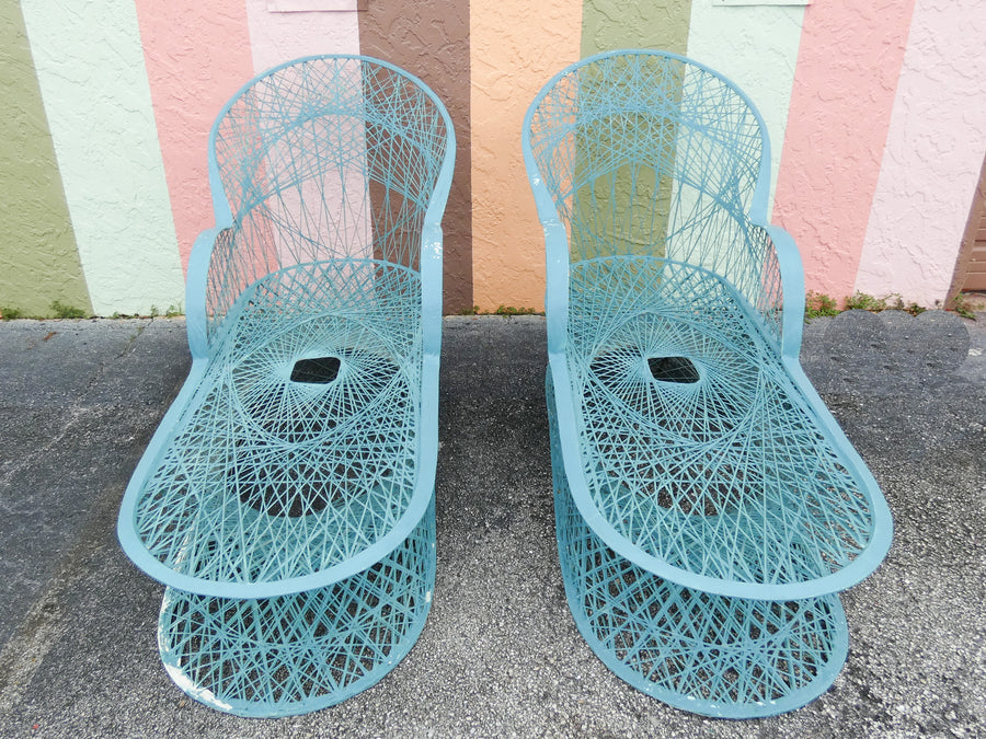 Pair of Fab Webspun Chaises